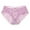 Purple, variant on Underwear Women Briefs Women's Solid Color Lace Cotton Crotch Interest Low Waist Thong Underwear Ladies Underwear Black S