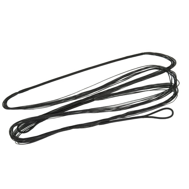 12 Strands Bow String, Bow String Replacement Stable Black Portable For  American Bow 64 Inches