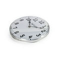 thumbnail image 2 of Taylor 12-inch Round Metal Dial Clock in White and Black, 2 of 5
