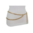 thumbnail image 5 of Women Belt Gold Metal Chain Links Hip Waist New Elegant Dressy Fashion Accessories, 5 of 8