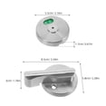 thumbnail image 2 of BESTYASH 1 Ensemble Serrure de Poignée de Porte de Salle de Bain en Acier Inoxydable avec Indicateur d'Intimité Résistant à l'Usure, 2 of 7