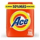 thumbnail image 1 of ACE Detergente en Polvo, Lava Ropa Blanca y De Color, Elimina un 50% M&aacute;s de Manchas, Limpieza Instant&aacute;nea, con Ox&iacute;geno Activo y Mejor Disoluci&oacute;n ACE NA, 1 of 8