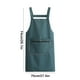 thumbnail image 3 of Delantal de cocina para adultos para cocinar y hornear | Delantal de poliéster impermeable y resistente al aceite con bolsillo para el teléfono, 3 of 6
