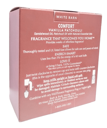 Bath & Body Works Vanilla Patchouli (Comfort) Wallflowers Home Fragrance Refills
