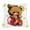 Pink Bear, variant on Abbracc DIY Latch Hook Yarn Crochet Unfinished Needlework Rug Cushion Carpet Set - Panda