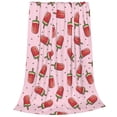 thumbnail image 2 of Sikiie Watermelon Ice Cream Ultra-Soft Micro flannel Blanket Luxury All Seasons Warm Blanket for Bedding Sofa and Travel (4 sizes)-50"x40", 2 of 7