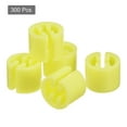 thumbnail image 3 of Uxcell Clothes Hanger Marker Blank Fit 3.5mm Rod for Garment Color Coding Yellow 300 Pack, 3 of 5