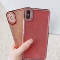 thumbnail image 2 of Compatible with iPhone Xs Max Phone Case Cover Glitter Bling Cute Flexible Sparkly Clear XS Max Case Shockproof for Women Girl 6.5'' Brick Red, 2 of 12