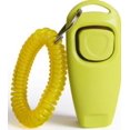 thumbnail image 1 of Clicker de entrenamiento para mascotas 2 en 1 de color verde, 4 piezas, con correa para la muñeca, función de llamada, silbato y accesorios para el entrenamiento del comportamiento canino., 1 of 4