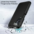 thumbnail image 4 of I-HONVA For Samsung Galaxy A25 Case,3-Layer Military Grade Drop Protection Anti-Slip Bumper Rugged Shockproof Dustproof Protection 6.5 inch Phone Case,Full Black, 4 of 6