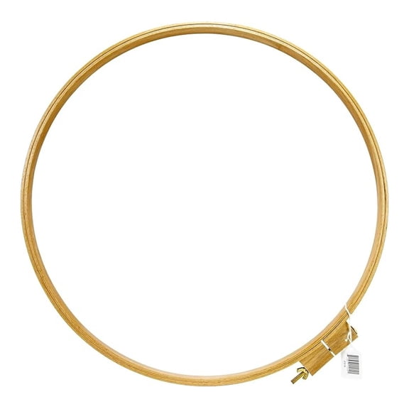 Frank A Beechwood Quilting Hoop 18 Inch – Multi Purpose Wood Embroidery Hoops for Crafts, Needlework & Fabric Art; Adjustable Screw & Wing Nut