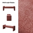 thumbnail image 4 of Tina's Home 58'' Upholstered Bench Chenille Boucle Modern Accent Bench End of Bedroom Entryway Rosewood, 4 of 7