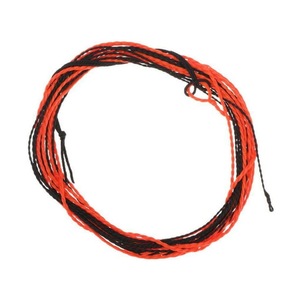 Tenkara Fly Fishing Line 11FT Furled Leader Braided Tapered Line Fly Line  Line Orange and Black 