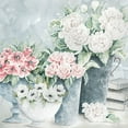 thumbnail image 2 of Jacobs, Cindy 26x26 White Modern Wood Framed Museum Art Print Titled - Plentiful Blooms II, 2 of 4