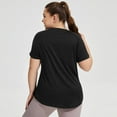 thumbnail image 4 of 2025 Women's Short Sleeve Workout Shirts Breathable Yoga T-Shirts Summer Lightweight Athletic Tee Vacation Tops, 4 of 7