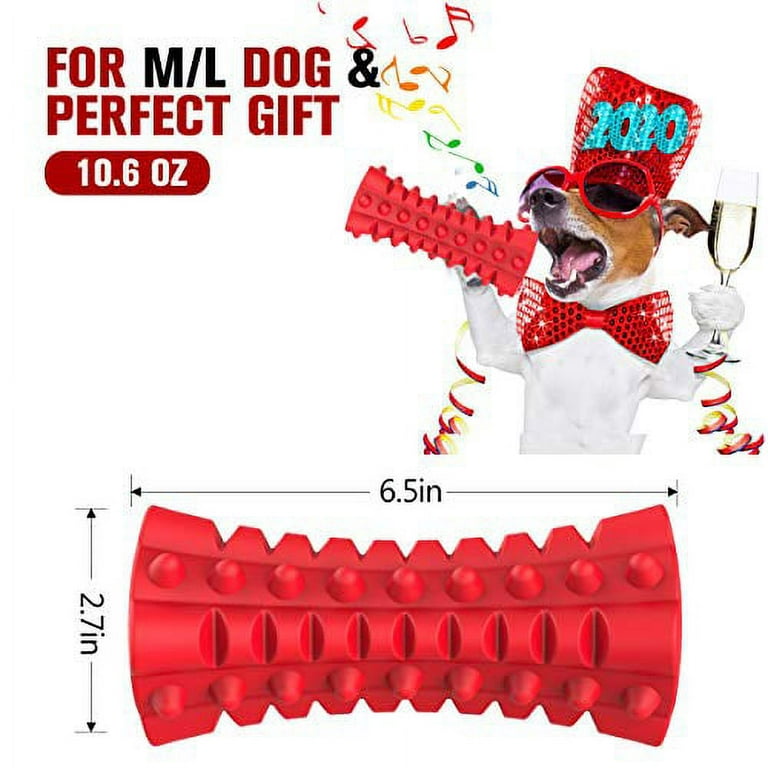 PODLINE Extreme Tough Dog Chew Toys for Aggressive Chewers, Extra Durable  Dog Squeaky Toys for Medium Breed, Indestructible Nylon Dog Toys for Large