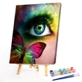 thumbnail image 2 of Ojos verdes 40x50cm pintura al óleo por números cuadro pintura DIY M653 Likrtyny Arte deco, 2 of 9