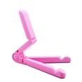 thumbnail image 1 of Adjustable Mobile Phone Tablet Stand Portable Folding Tablet Phone Holder ABS Phone Stand Wide Compatibility Pink, 1 of 6