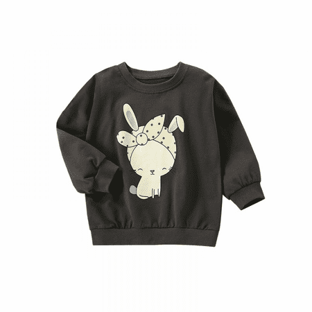 

ONTNO Toddler Round Neck Long Sleeve Pullover Sweatshirt