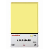 Canary 8.5 x 14" Pastel Color Cardstock Paper - for Cards and Stationery Printing | Medium to Light Weight Card Stock 67 LB Vellum Bristol | 100 Sheets