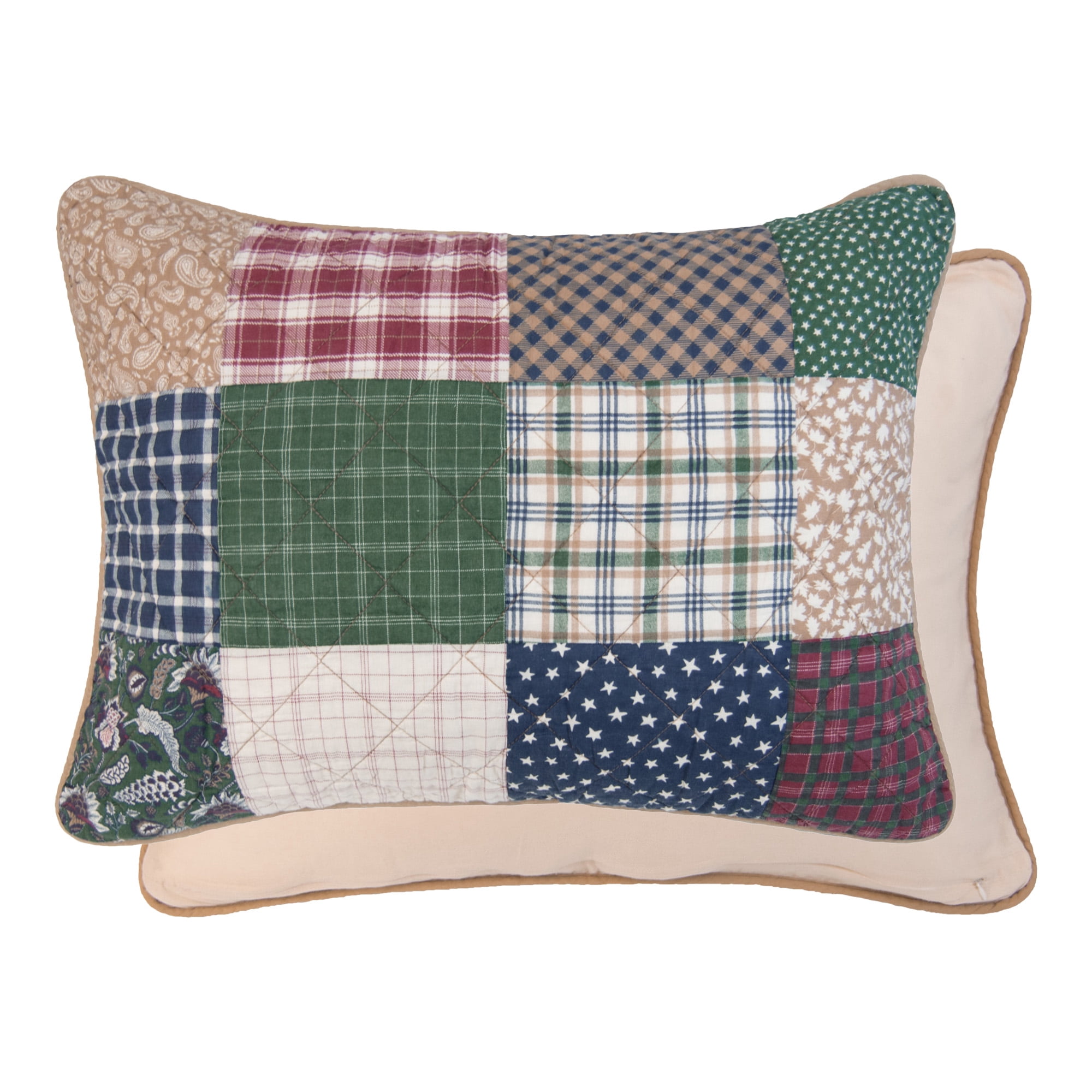 Donna Sharp Rustic Paisley 3PC Pieced Cotton Queen Quilt Set