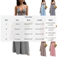 thumbnail image 3 of FAVIPT Women's Sleeveless Dresses Deep V Neck Halter Backless Maxi Dress Smocked Waisted Stripes Print Party Dresses 2026 Black,M, 3 of 8