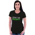 thumbnail image 3 of Don't Be Trashy Reduce Reuse Recycle Womens Fitted Plus Size Graphic Tee Brisco Brands 2X, 3 of 5