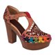 thumbnail image 1 of Sandalia con Tacon Exterior Piel Color Café RBCOLLECTION 102185, 1 of 3