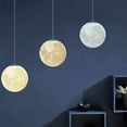 thumbnail image 5 of Energy-Efficient Resin Moon Pendant Lamp, 3D Printing Hanging Ceiling Lighting For Eco-Conscious Homes, 5 of 5