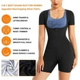 thumbnail image 4 of Women Neoprene Full Body Shapewear Sweat Sauna Suit Slim Weight Body Shaper Waist Trainer Vest Adjustable Straps, 4 of 9