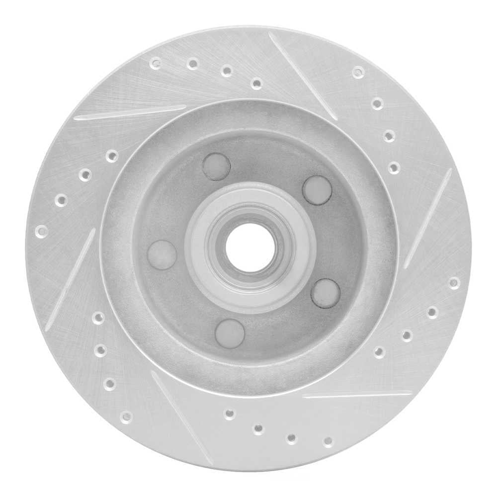 Dynamic Friction Company 631-54011L DFC Brake Rotor - Drilled And Slotted - Silver