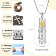 thumbnail image 4 of 3D Sunflower Cylinder Urn Necklace for Ashes With Hummingbird Cremation Jewelry Ash Keepsake for Women Men Vial Memorial Keepsake Necklace, 4 of 8