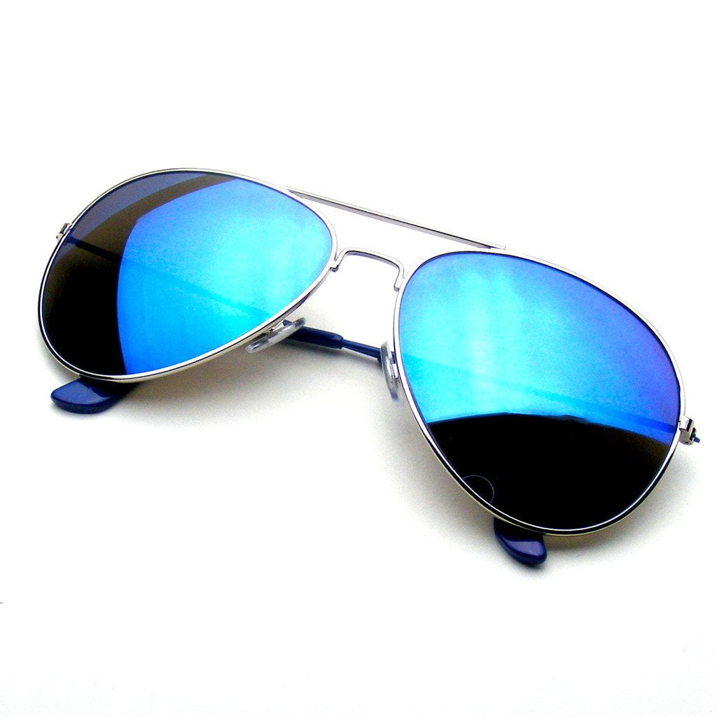 reflective aviator sunglasses