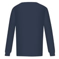 thumbnail image 5 of ZJXFGS Long Sleeve V Neck Shirts for Women,Long Sleeve T Shirts for Women,Fitted Long Sleeve Shirt Women,Tight Long Sleeve Shirts for Women,Long Sleeve Cotton Shirts for Women Blue XL, 5 of 5