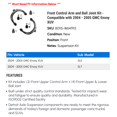 thumbnail image 2 of Front Control Arm and Ball Joint Kit - Compatible with 2004 - 2005 GMC Envoy XUV, 2 of 2