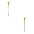 thumbnail image 3 of kurtrusly Décor de Mariage avec Calla Simulé - Choisir la Variété de Couleurs et de Styles avec Haute 3D et Simulation Durable PU Rougeâtre Jaune 2PCS, 3 of 6