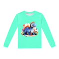 thumbnail image 5 of Pyjamas pour Garçons Ensemble de Pyjama Imprimé Dinosaure Col Rond Manches Longues Pantalon 2 Pcs Printemps Automne Pyjamas Bébé Vert Menthe 7 Ans-8 Ans, 5 of 5