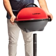 Cuisinart Indoor/Outdoor Electric Grill, 2-in-1 Portable BBQ with Nonstick Cooking Surface, Electric Grill Outdoor with Adjustable Heat