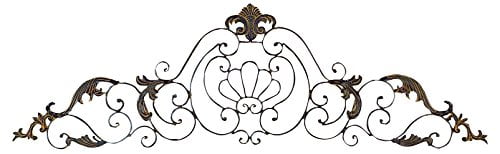 Classic Scroll Wrought Iron Metal Wall Decor Rustic Antique Style