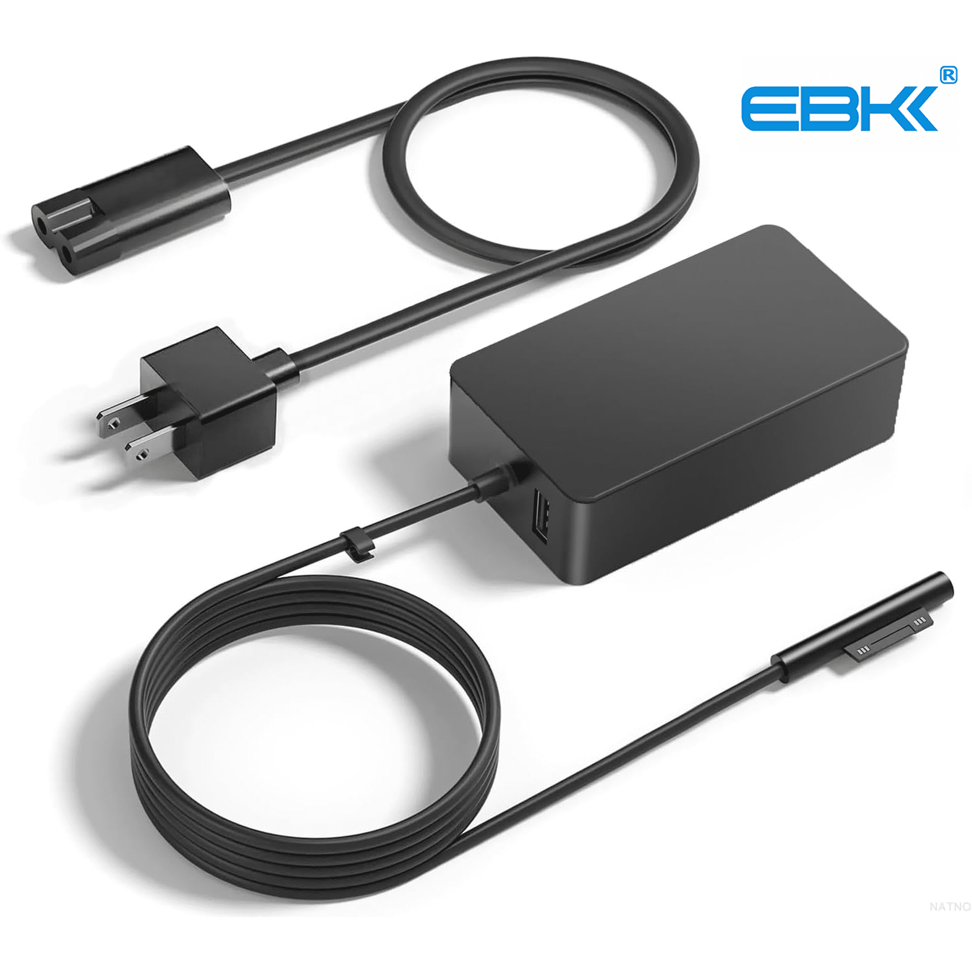 Compatible with 65W Surface Pro Charger, for Microsoft Surface Pro 3 4 5 6 7 8 9 10 11 X, Surface Go 1/2/3, Surface Laptop Surface Laptop Charger 1/2/3/4/5, Surface Book 1/2/3 Power Supply Cord