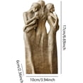 thumbnail image 4 of JM Figura de escultura pintada a mano, figura de tres hermanas de My Side, escultura de hermana, estatua de resina pintada a mano, estante de escritorio, decoración en casa, oficina, tienda, regalos de hermanas de hermana JM, 4 of 5