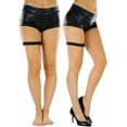 thumbnail image 4 of ToBeInStyle Women's Metallic Garter Lame Garter Leg Wraps Rave Wear - Black, 4 of 7