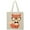 Natural, variant on Inktastic Cute Hipster Fox Tote Bag