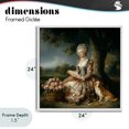 thumbnail image 4 of Stupell Industries Glam Rococo Woman with Dog White Framed Giclee Art, 24 x 24, by The Wands Want, 4 of 8