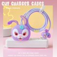 thumbnail image 1 of Silicona De Dibujos Animados sonic bear Minions Mickey Cable Cambiador Protector Lightning Línea De Datos De Alambre Funda Protectora Para Apple iPhone 18/20W 14 13 12 11 Pro Max Enrollador Organizado, 1 of 4