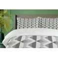 thumbnail image 4 of Ambesonne Grey Duvet Cover Sets, Retro Minimalist Pattern, 2-Queen, Charcoal Grey, 4 of 7