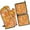 Fall Pumpkins Gnomes with Autumn Leaves Pattern, variant on Fall Pumpkins Leaves Pattern Kitchen Oven Mitt and Pot Holder Sets 2 Pcs for Baking, Cooking and Grilling, Heat Resistant Up To 392 °F