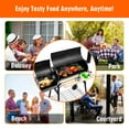 thumbnail image 3 of Costway Outdoor BBQ Grill Charcoal Barbecue Pit Patio Backyard Cooker Smoker, 3 of 10