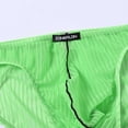 thumbnail image 5 of TANBOM Men's Breathable Nylon Mesh Triangle Brief Underwear, Green, 1-Pack, S, 5 of 6