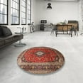 thumbnail image 4 of Ahgly Company Machine Washable Indoor Rectangle Traditional Saffron Red Area Rugs, 5' x 7', 4 of 7